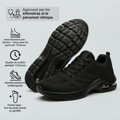 Orthora™ Pro — Chaussures Originales Confort 12 Heures | Soulagement des Douleurs aux Pieds, Genoux & Dos